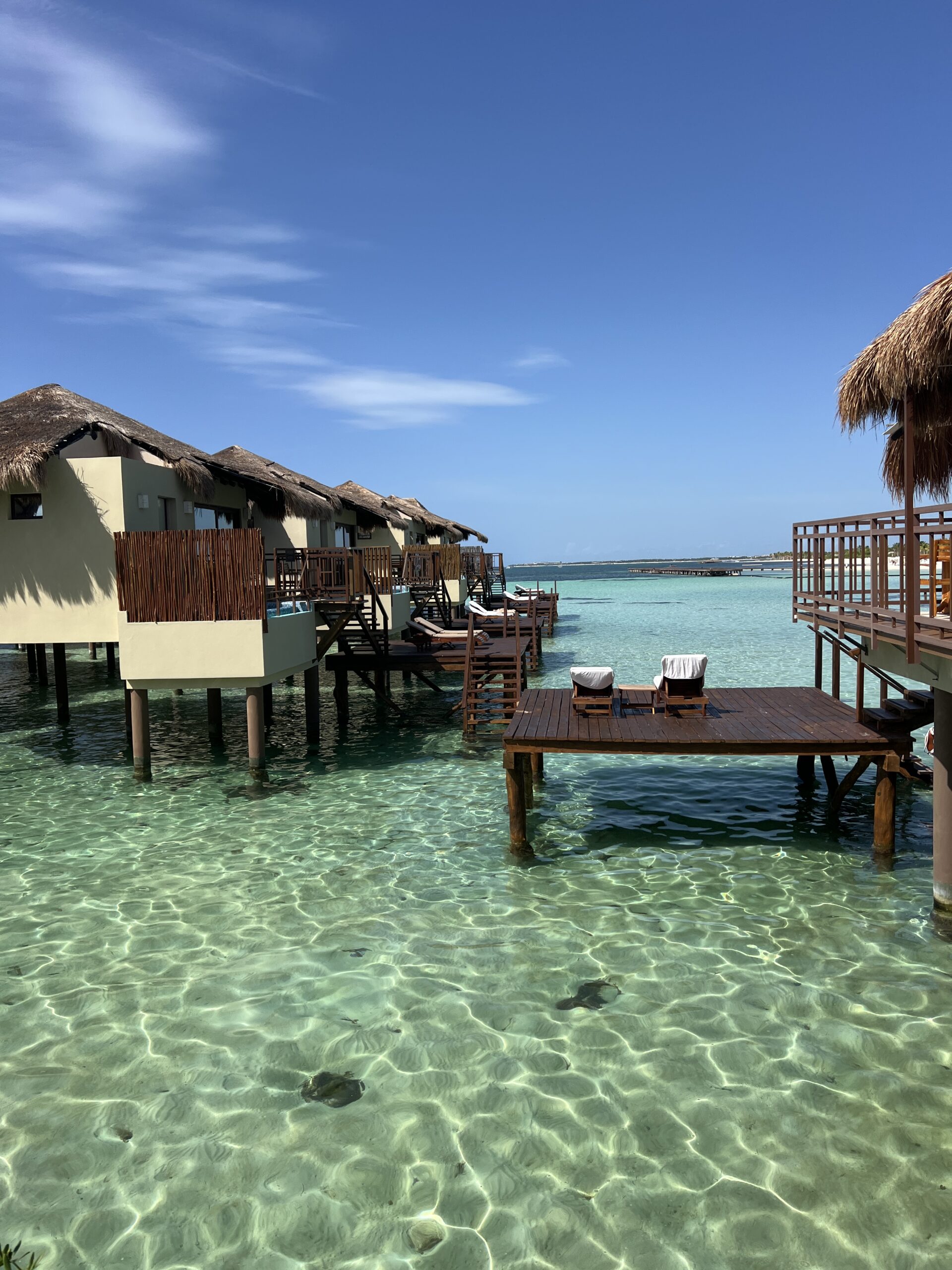 Overwater bungalow in Mexico